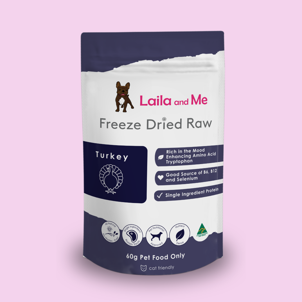 Laila and Me Freeze Dried Turkey Healthy Dog Treats made in Melbourne Affordable High Quality Treats