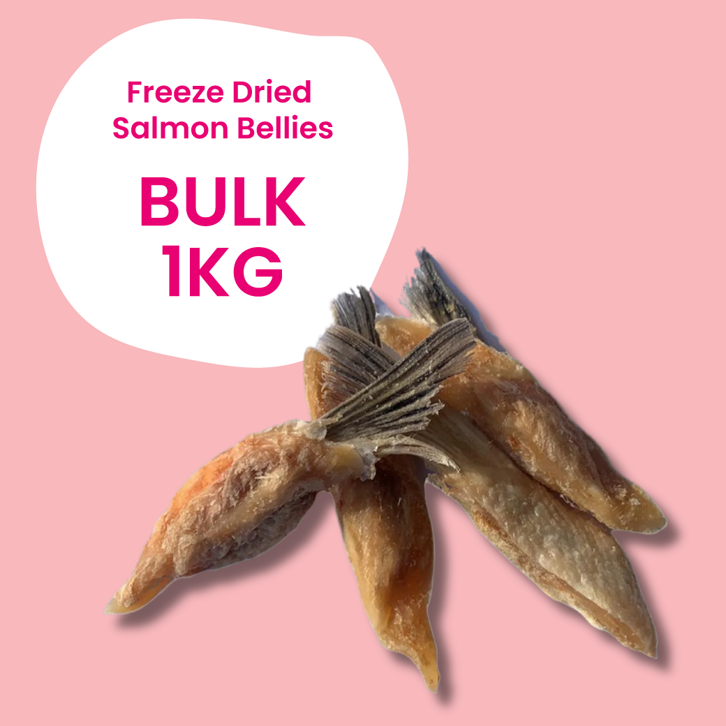 Bulk Freeze Dried Salmon Bellies Treats (Unpackaged)