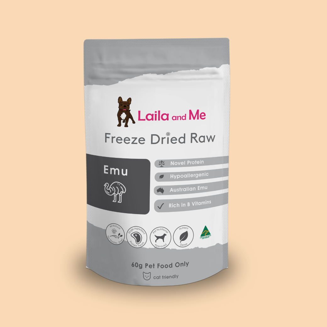 Laila and Me Freeze Dried Emu Dog Treats Hypoallergenic Affordable Dog Treats1