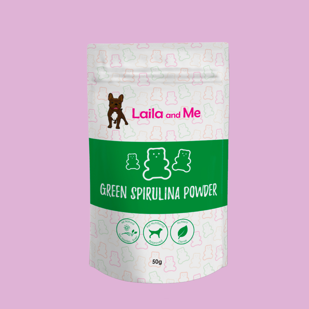 Laila and Me Green Spirulina Powder for Pets , Healthy Superfood Powders for Dogs