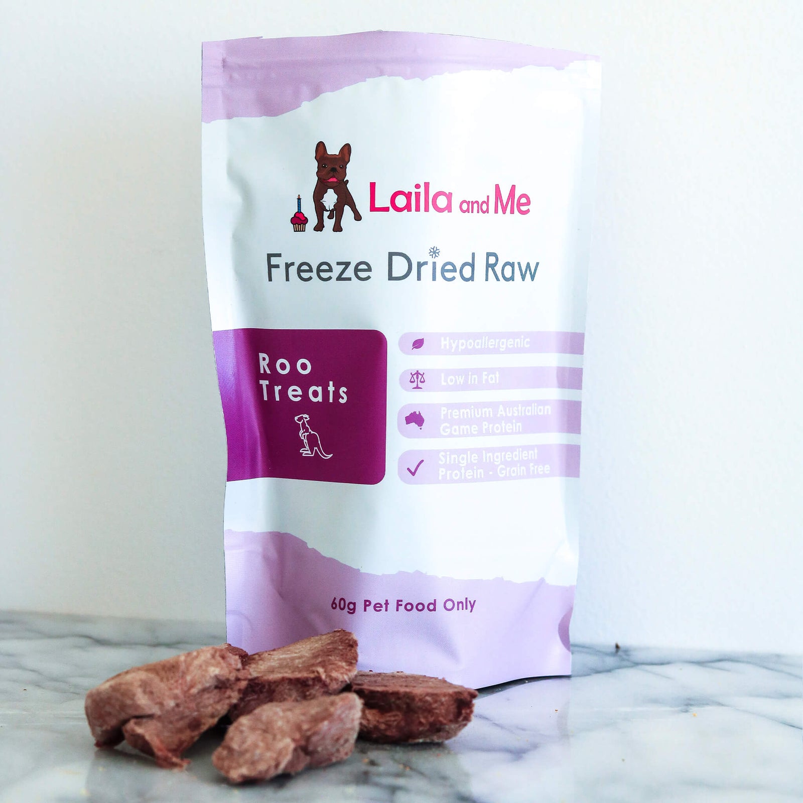 Freeze dried store kangaroo dog food